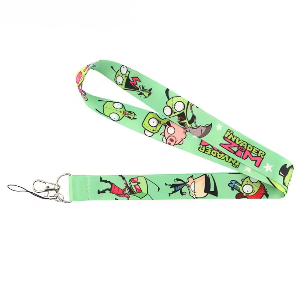 Invader Zim Characters Lanyard Card Pass ID Holder