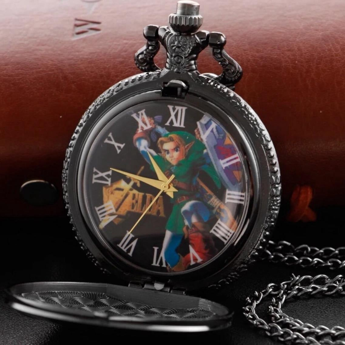 The Legend of Zelda Hyrule Crest Triforce Pocket Watch