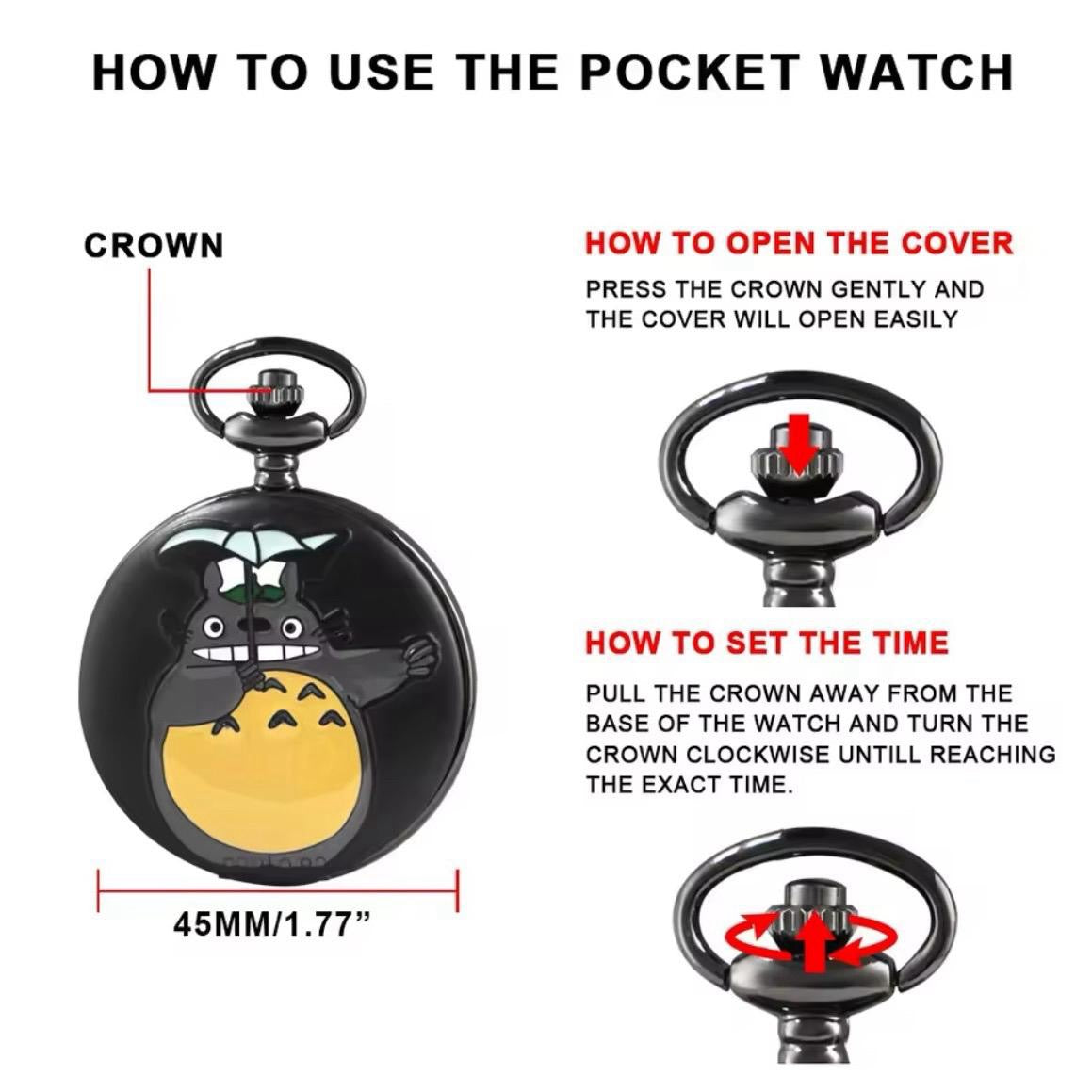 My Neighbor Totoro Pocket Watch