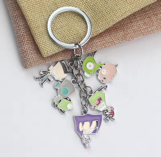 Invader Zim Charms Keychain