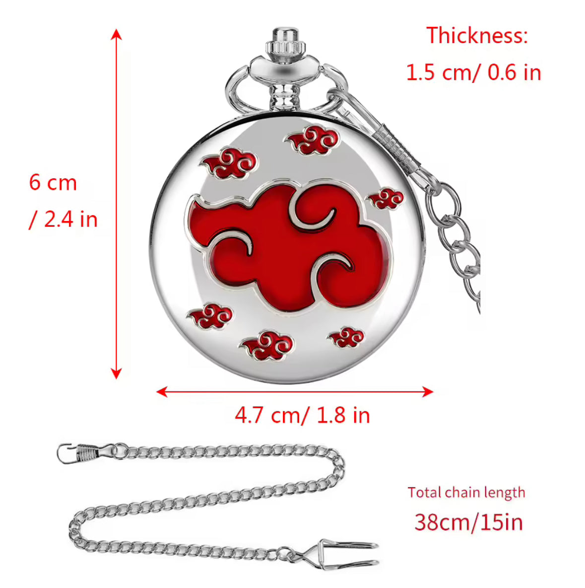 Akatsuki Symbol Pocket Watch