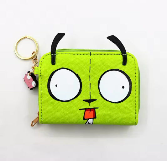Invader Zim Gir 3D Wallet Keychain Ring Piggy