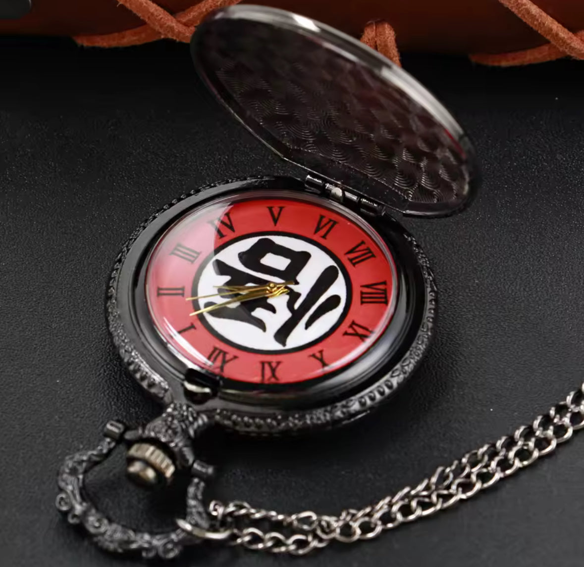 Dragon Ball Z Pocket Watch - Goku Gi Kanji Symbol Logo