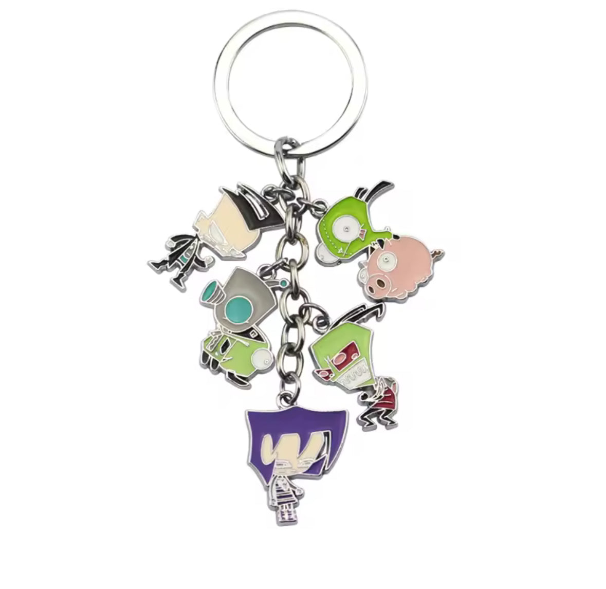 Invader Zim Charms Keychain