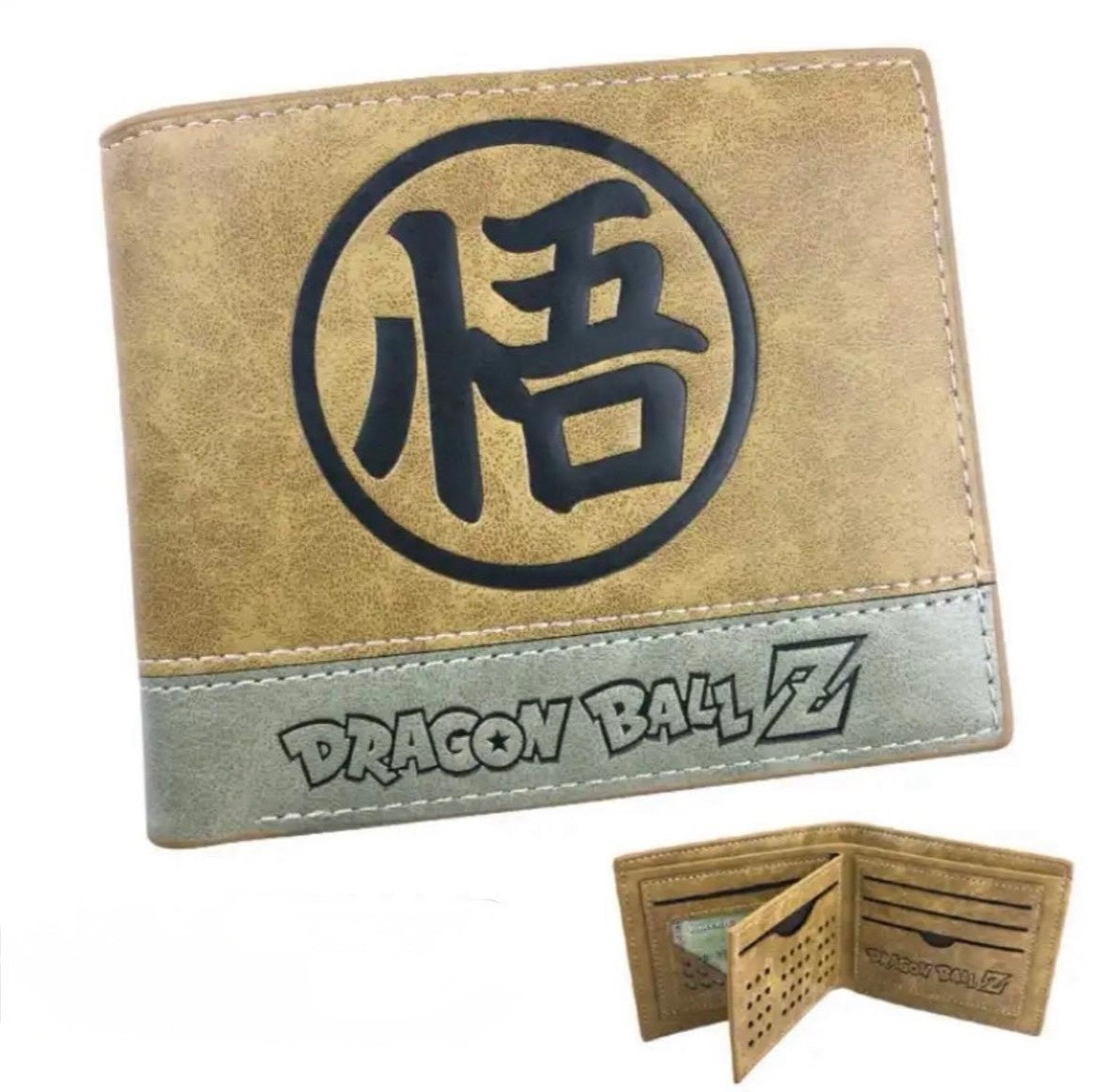 Dragon Ball Z Goku Gi Kanji Brown Wallet