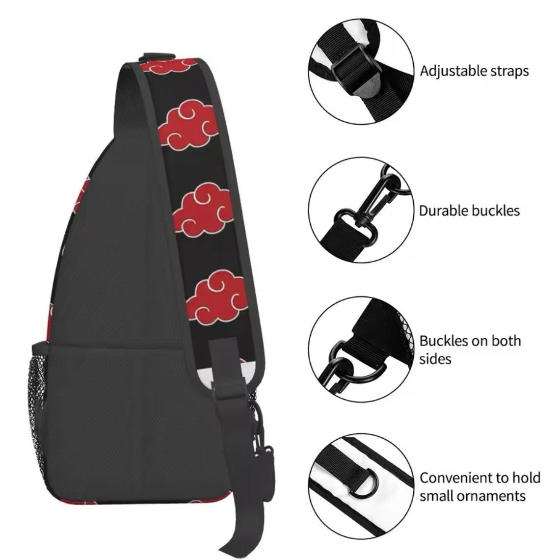 Akatsuki Crossbody Chest Bags Backpack