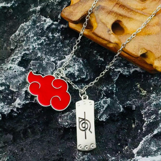 Akatsuki Anti Leaf Forehead Protector Charm Necklace