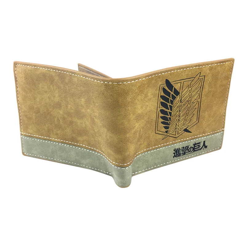 Scout Regiment Survey Corps Wings of Freedom Brown Leather Wallet