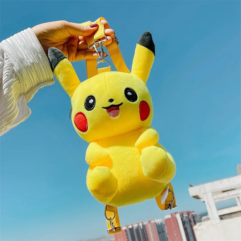 30cm Cute Plush Pikachu Small Bag Backpack