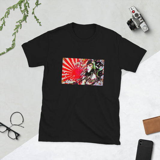 Japanese Sun Geisha Graphic Streetwear Short-Sleeve Unisex T-Shirt